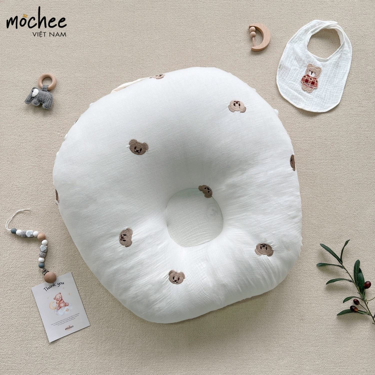 Vỏ gối chống trào ngược cho bé Mochee