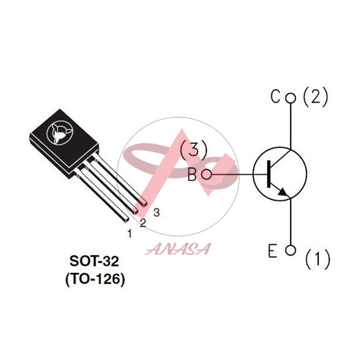Transistor D882 TO-126 30V 3A NPN