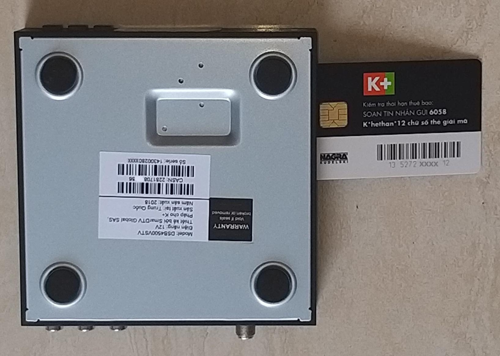 [HCM]Đầu thu K+ HD mới (Tặng thẻ giãi mã K+) Chính Hãng