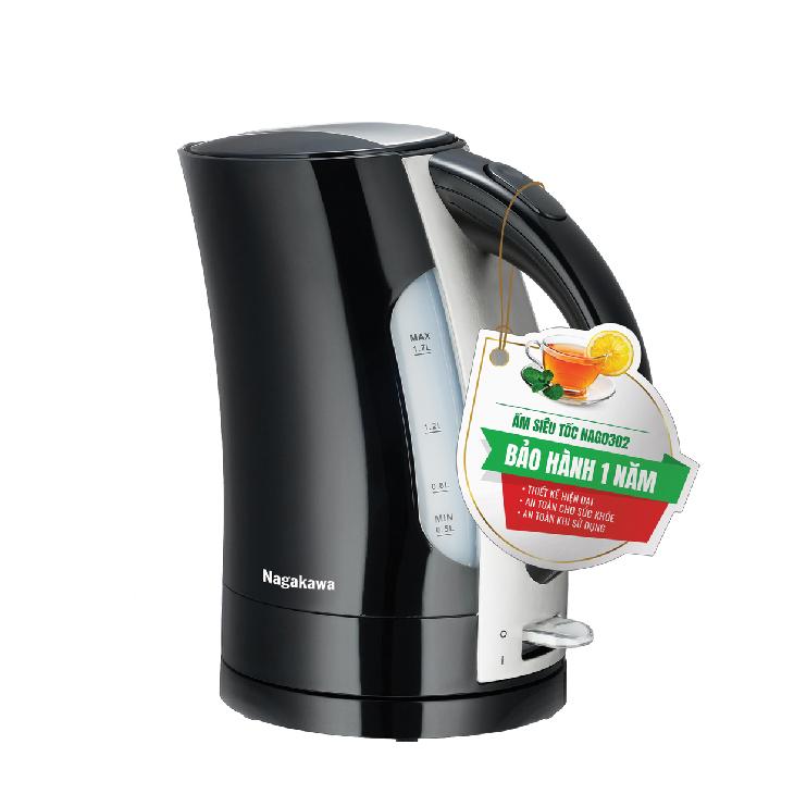 Ấm siêu tốc 1.7l nagakawa nag0302