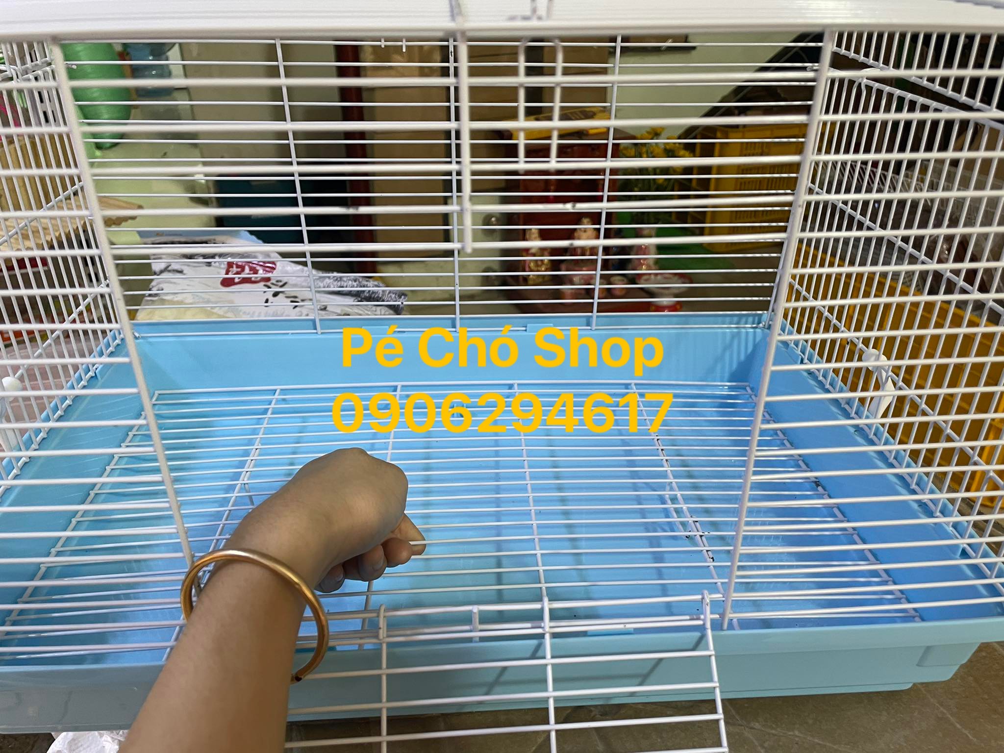 Vách ngăn đôi,lưới đáy của (lồng đại 47x30x30) .
