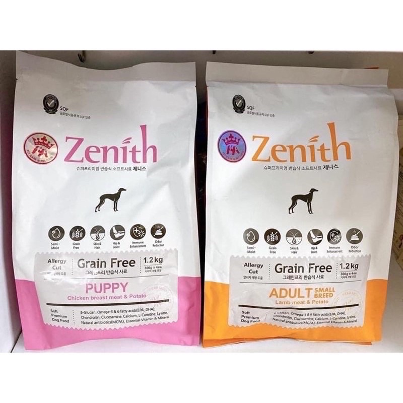 [1,2kg zin ] Thức ăn hạt mềm Zenith cho chó