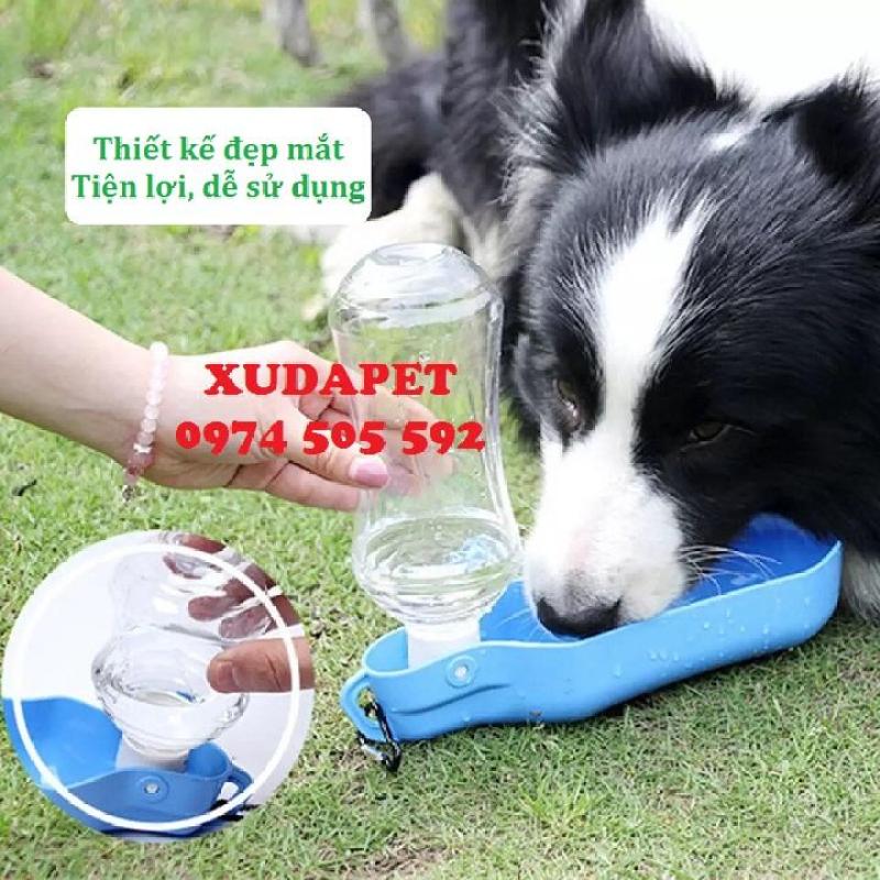 BÌNH NƯỚC 500ML TIỆN DỤNG CHO THÚ CƯNG MÀU NGẪU NHIÊN XUDAPET