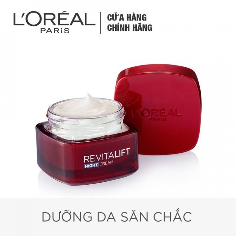 Bộ 01 Hộp Kem LOreal 50ml Đêm (màu xanh) + 04 cây lược Lucky