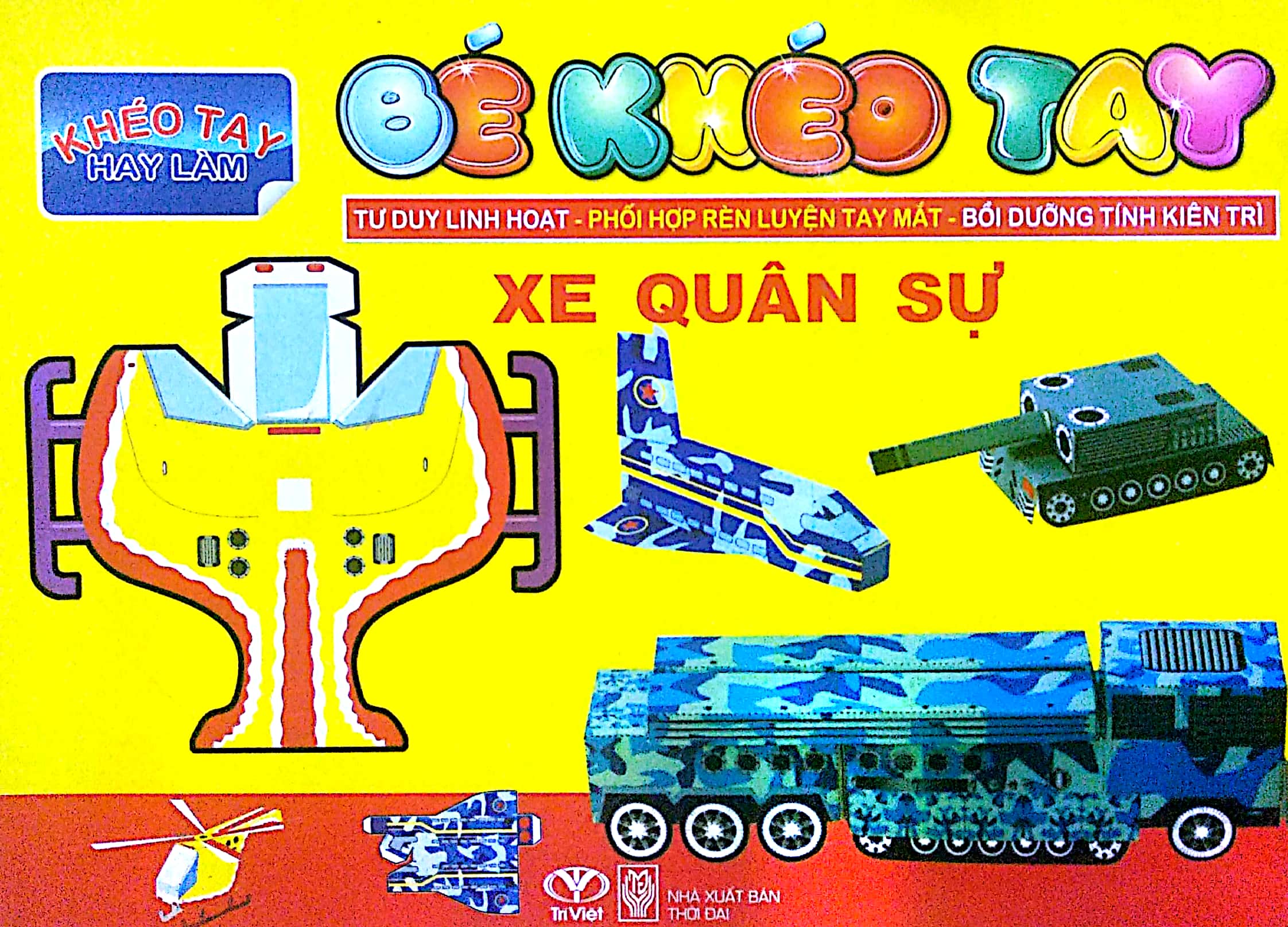 Fahasa - bé khéo tay - xe quân sự