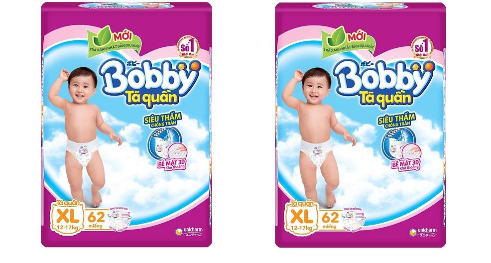 Bỉm quần Bobby trà xanh XL62 (12 - 17kg)