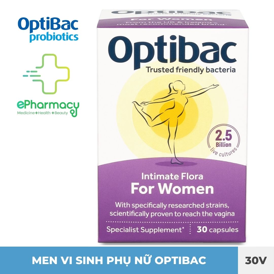 Men vi sinh phụ nữ Optibac Probiotics For Women ngăn ngừa nhiễm trùng