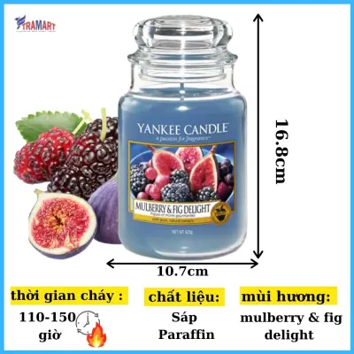 [HCM]Hũ nến thơm Mulberry & Fig Delight Yankee Candle YAN6498 (Size L 623g)