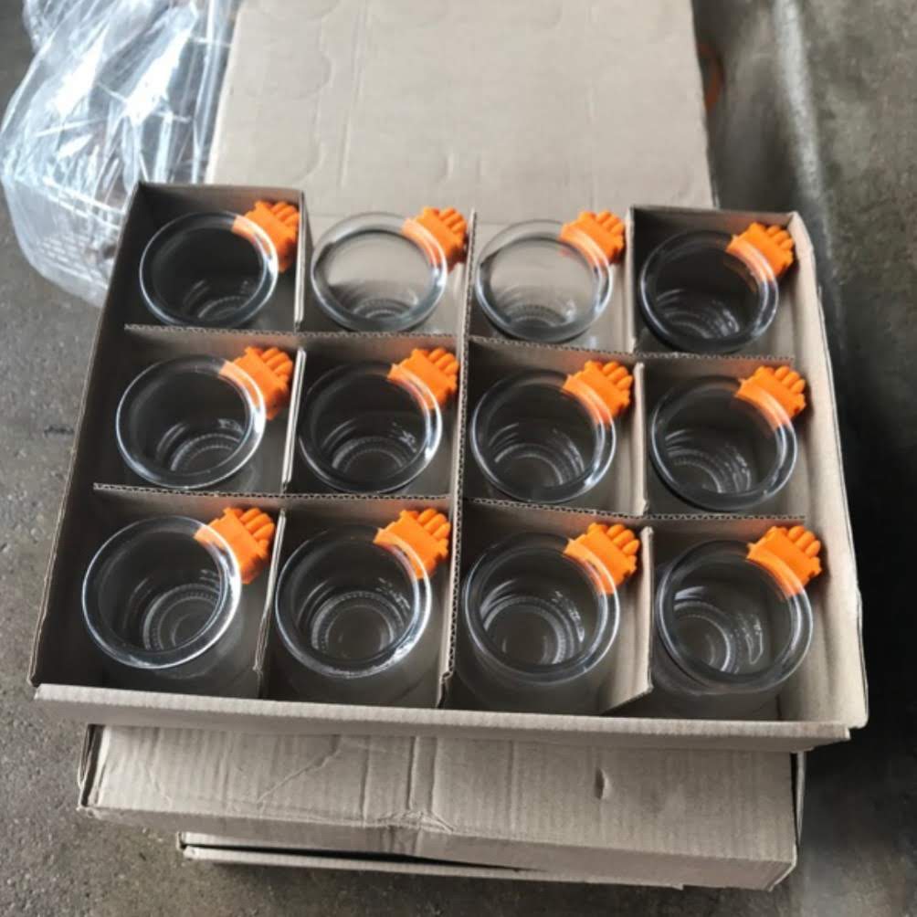 Bộ 12 cóng thủy tinh đựng thức ăn cho chim