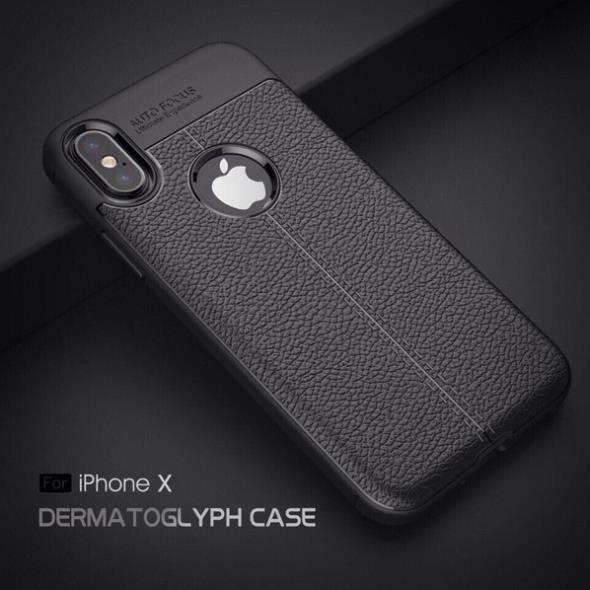 ỐP LƯNG VÂN DA CAO CẤP AUTO FOCUS CHO IPHONE XS MAX - 6.5 INCH