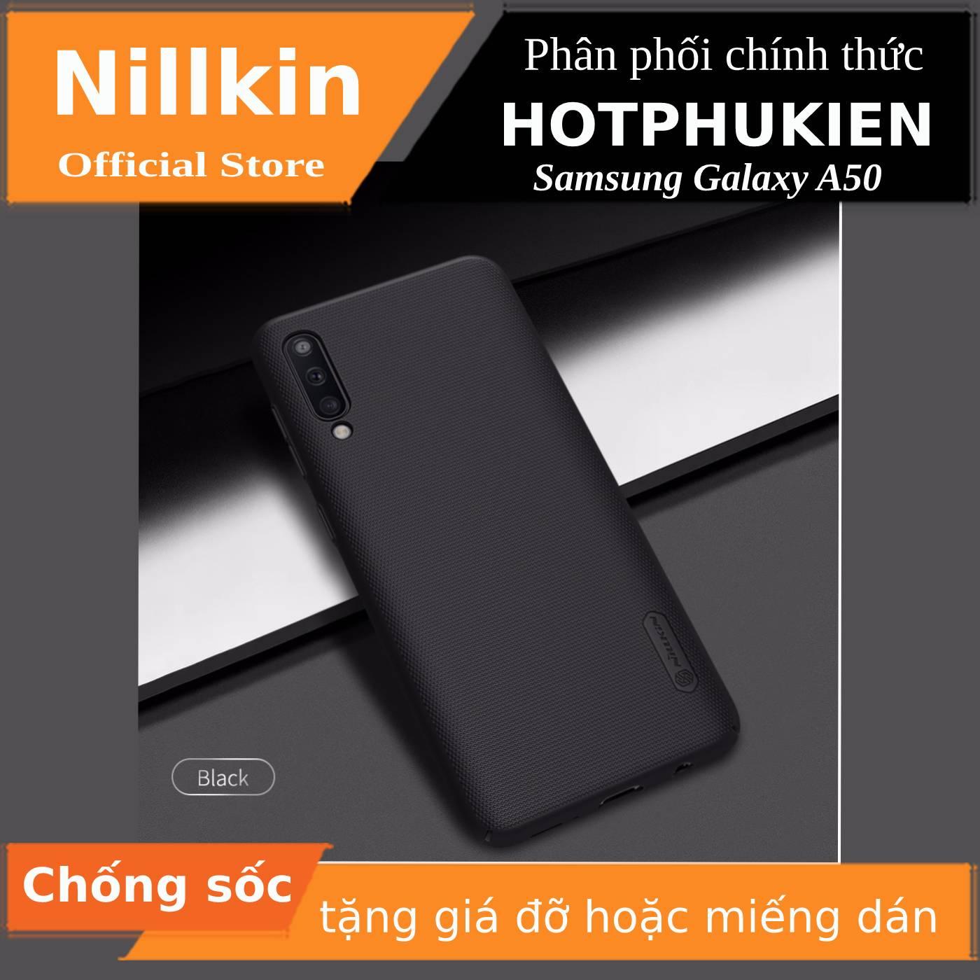 [HCM]Ốp lưng sần cho Samsung Galaxy A50 / galaxy A50s hiệu Nillkin (Đính kèm miếng dán hoặc giá đỡ) - Phân phối bởi Hotpukien