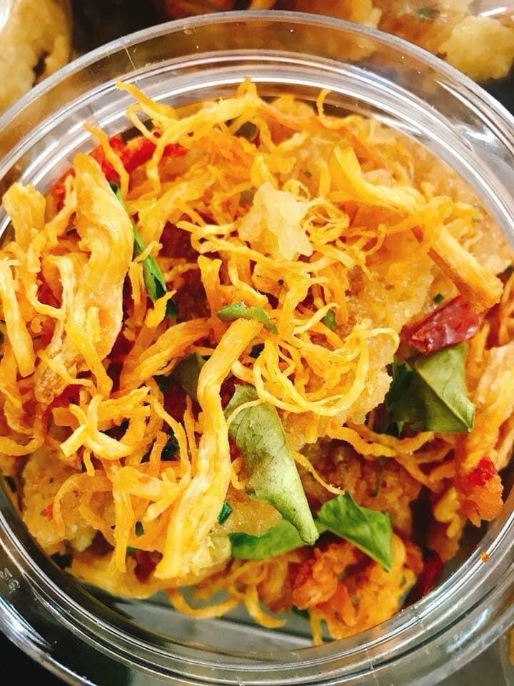 CƠM CHÁY LẮC KHÔ GÀ HŨ 500GR