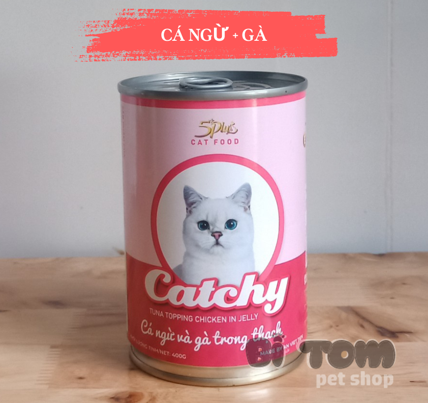 Pate cho mèo Catchy lon 400g - Nhiều vị