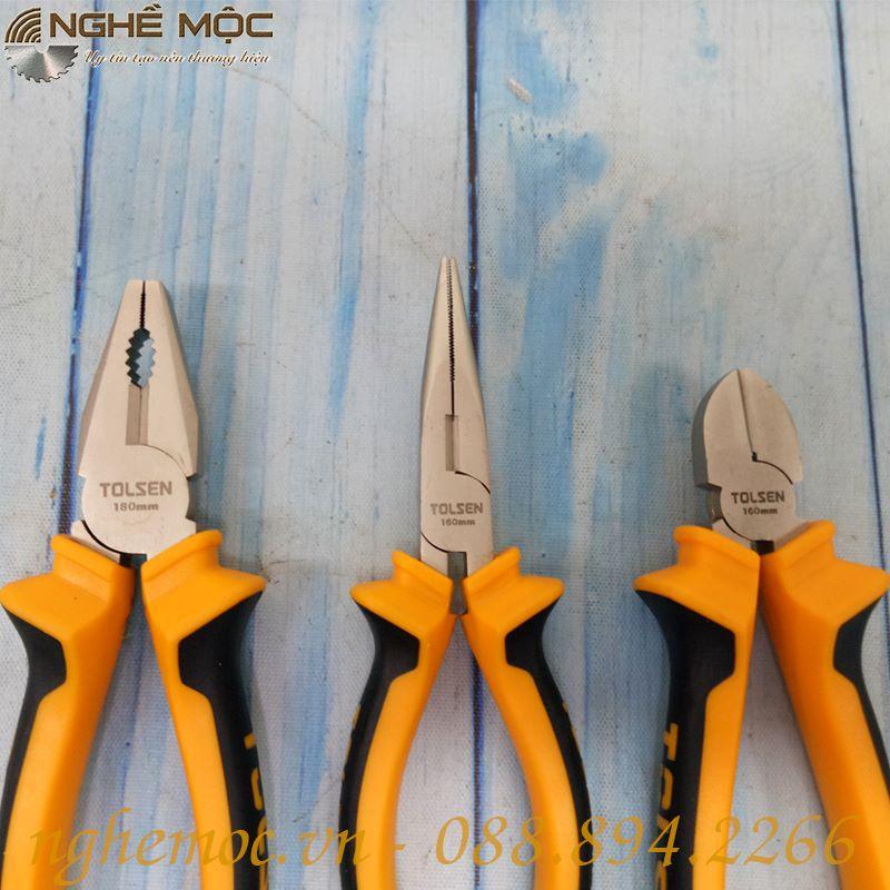 Bộ 3 kìm ( răng – cắt – nhọn ) Tolsen 10400