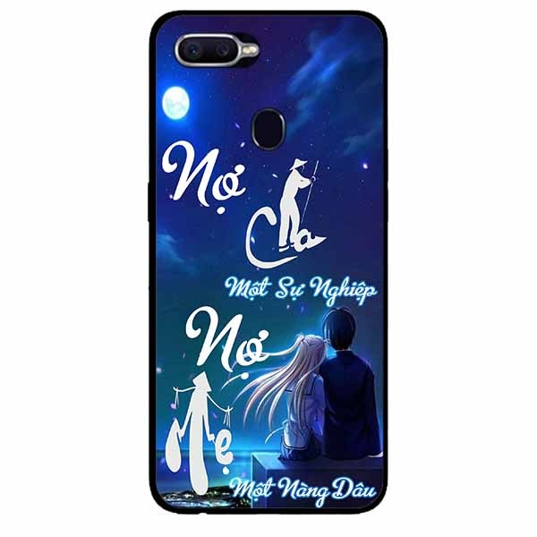 Ốp Cường Lực Dẻo Đen Dành Cho Oppo A12 - A7 (A5s) Mẫu Nợ Cha Một Nàng Dâu