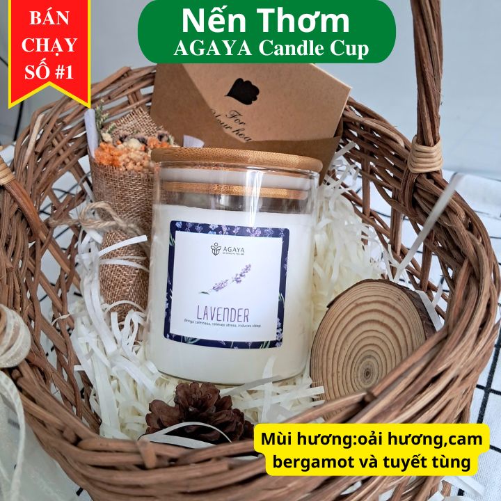 Nến Thơm cao cấp Candle Cup AGAYA - Mùi LAVENDER
