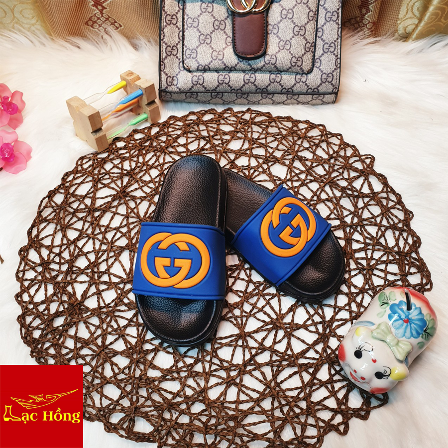 Dép Trẻ Em Thời Trang Gg Xanh Cam