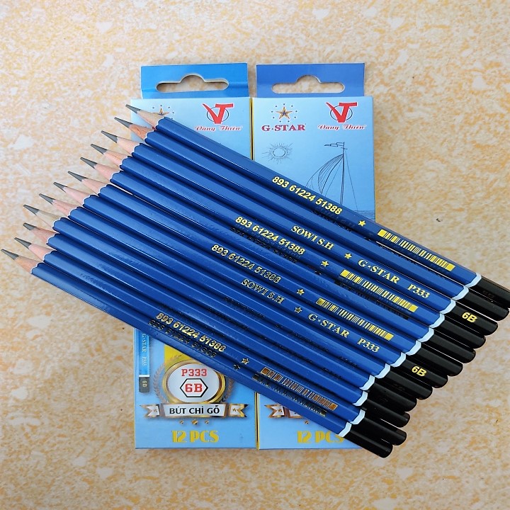 Bút Chì 6B Hộp 12 Bút