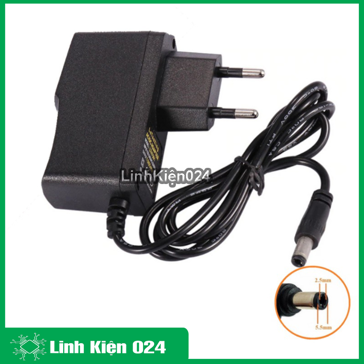 Nguồn adapter 12V 1A jack DC 5.5x2.1mm