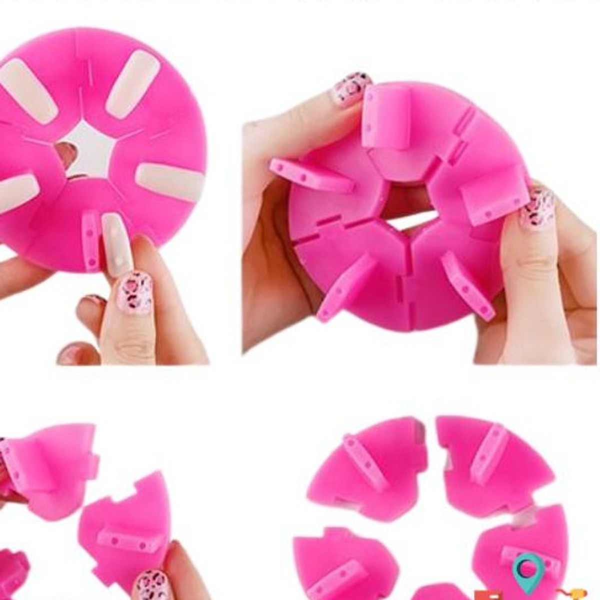 ĐẾ GẮN MÓNG TẬP SƠN - HỌC LÀM NAIL - MẪU TRÒN GẮN 5 MÓNG