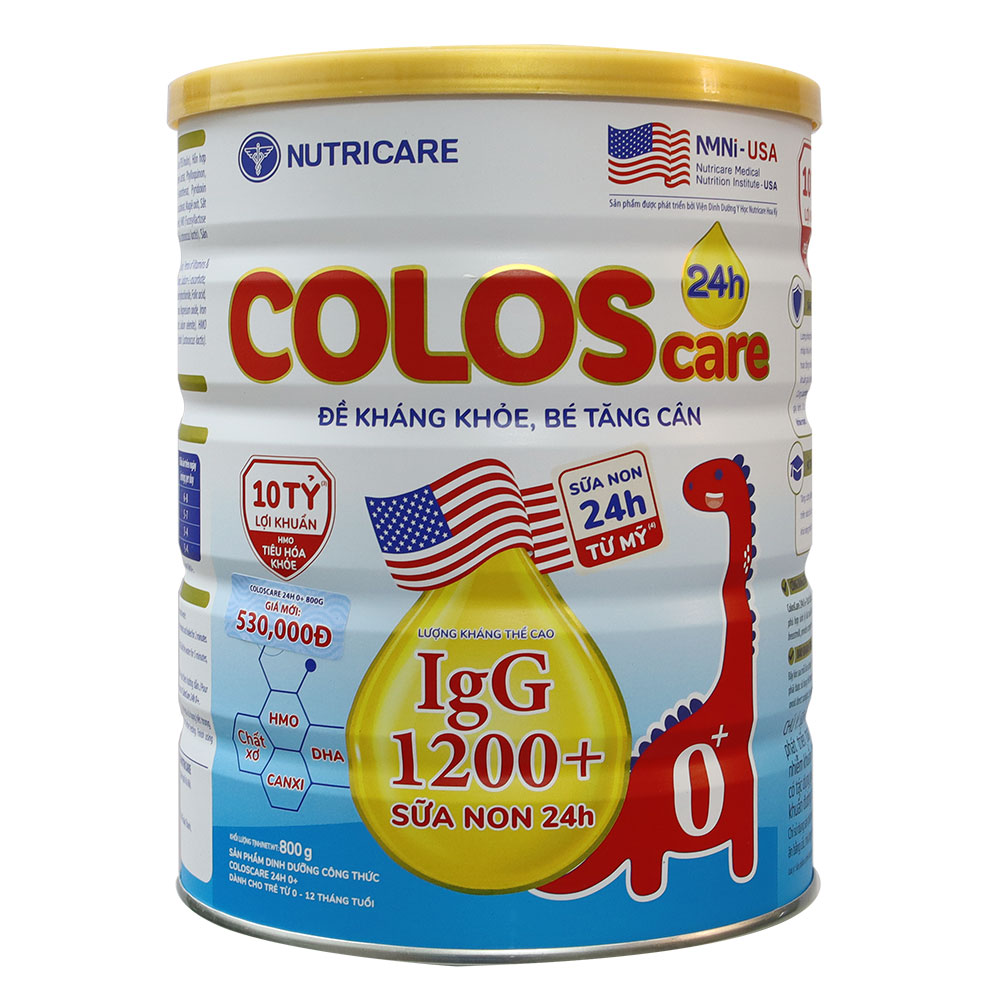 Sữa ColosCare 0+ 1200 igG 800g (Date 2026)