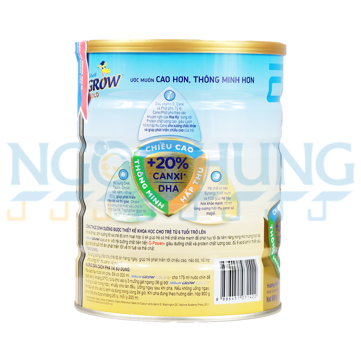 Sữa bột Abbott Grow 6+ 900g (6 tuổi trở lên)