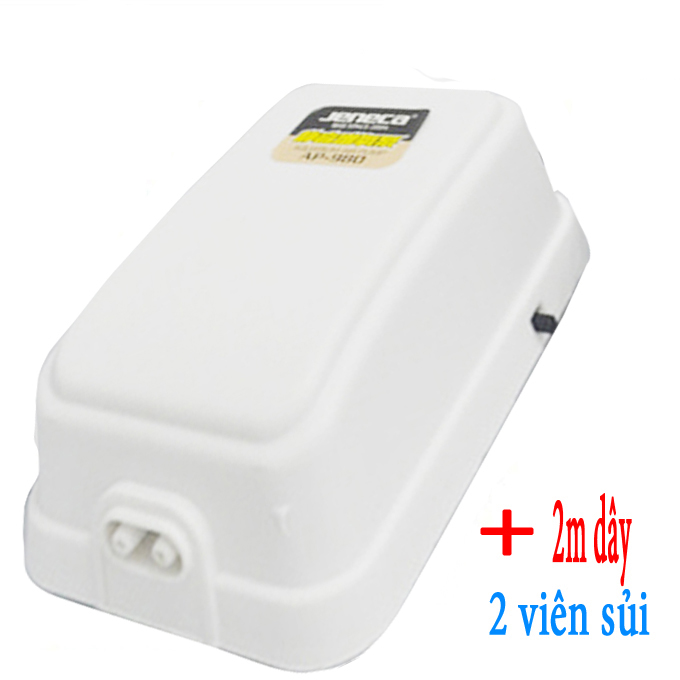 Máy sục oxi 2 vòi AP (full hộp) lắp bể cá cảnh mini-Aquarium pump 980, máy bơm khí hồ cá cảnh tại nhà zjnmart
