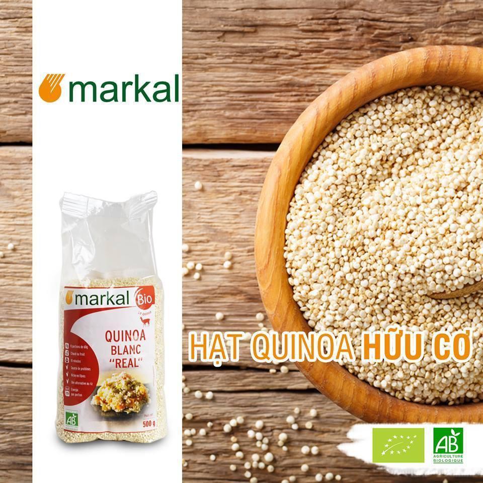 [HCM]HẠT DIÊM MẠCH QUINOA TRẮNG HỮU CƠ MARKAL 500G