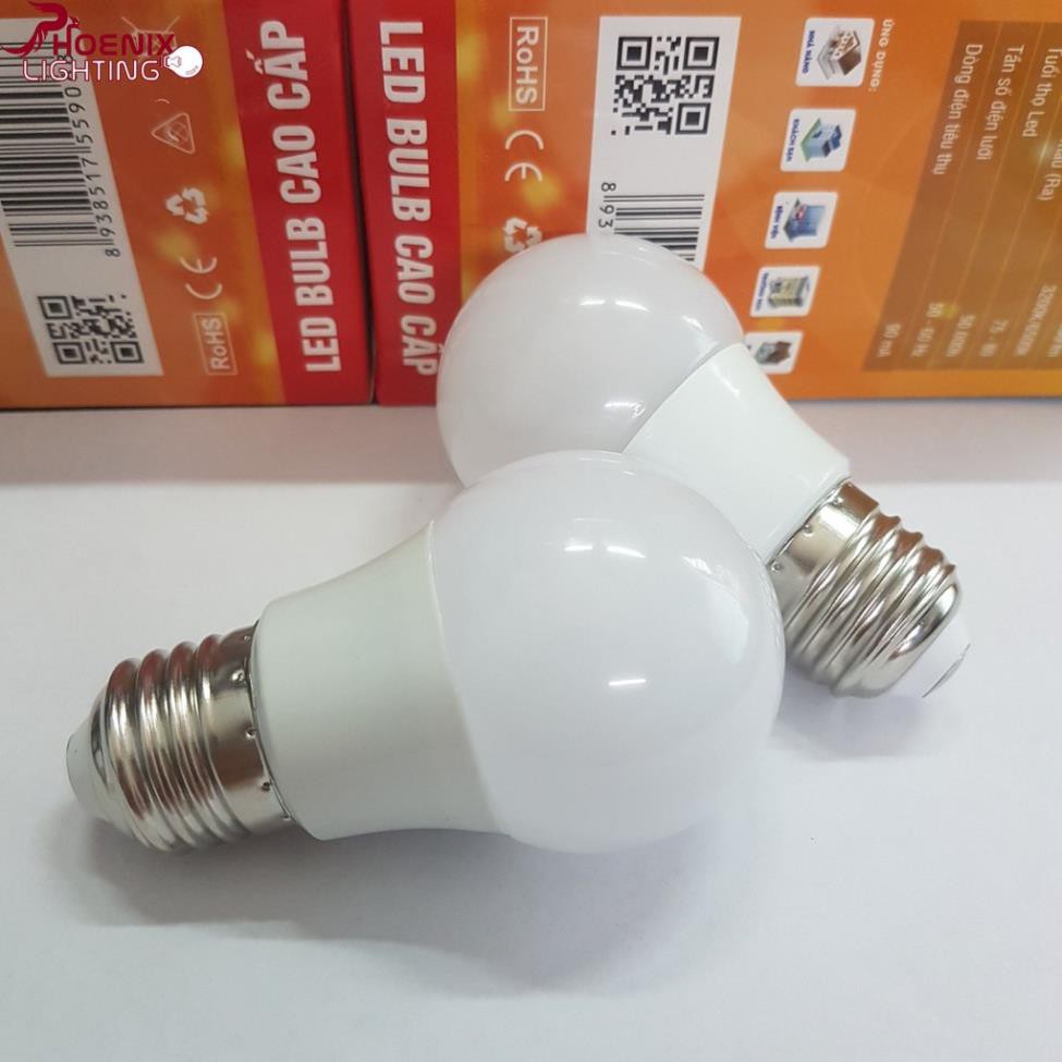 COMBO 5 BÓNG ĐÈN BÚP CHANH TRÒN 1W.3W