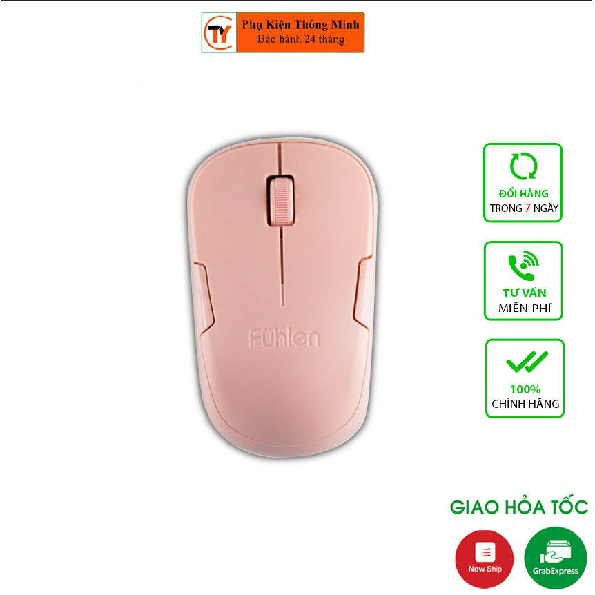 Chuột không dây Fuhlen A06 Hồng