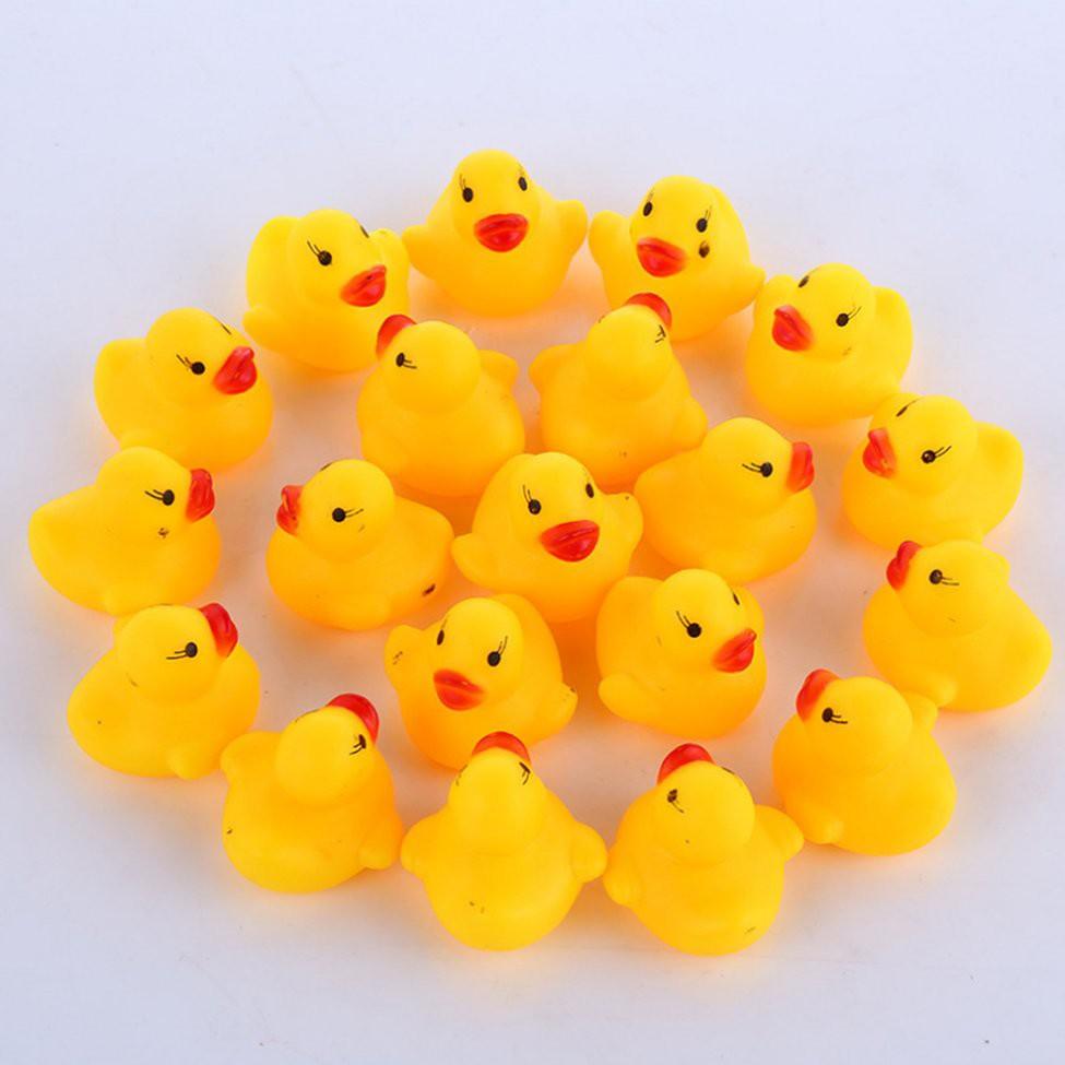 TÚI 10 VỊT CON CÓ CÒI PHÁT NHẠC ( kích thước 3cm/con)