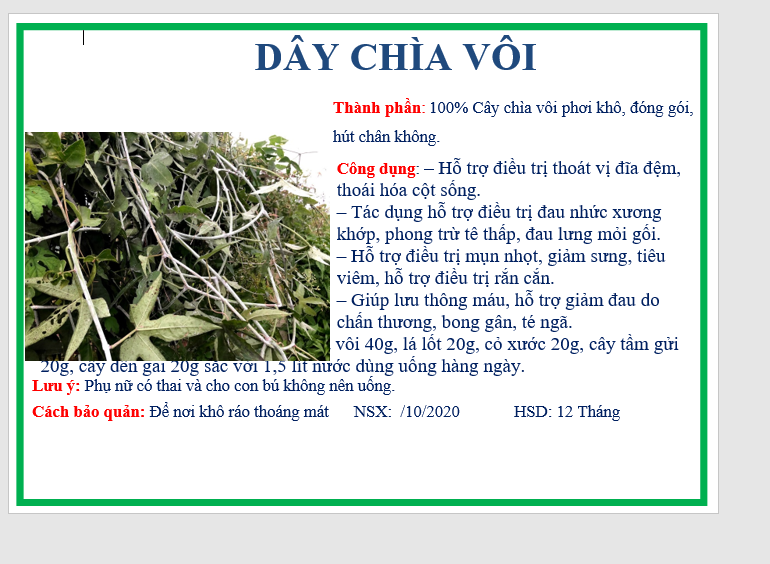 Dây chìa vôi
