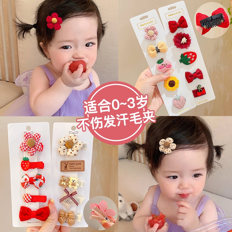 Kẹp Tóc Dễ Thương Phong Cách Hàn Quốc Cho Bé Gái
