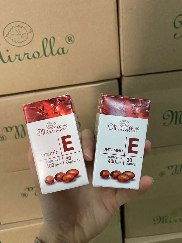 Vitamin E đỏ Mirrolla của Nga 400mr