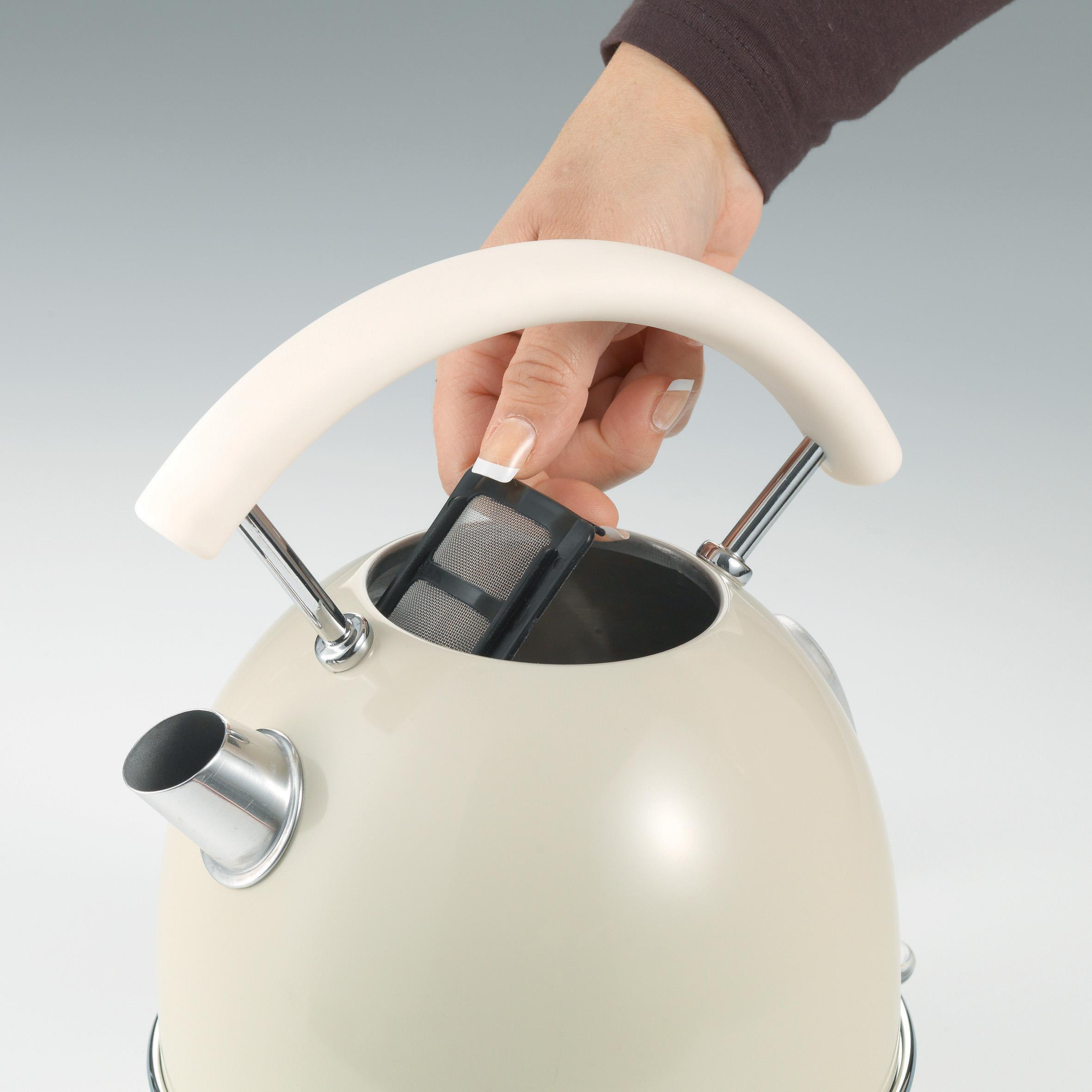 Bình Đun Nước Tròn Ariete MOD.2877/03 (Màu kem) (1,7 lít)