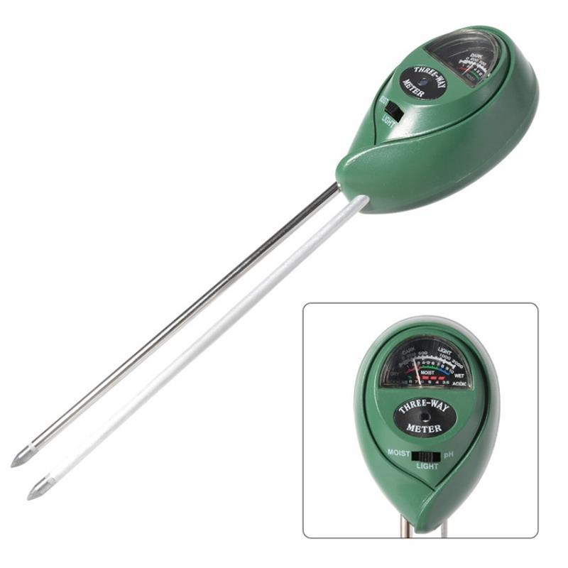 Máy đo, dụng cụ đo độ PH đất 3 trong 1 (PH, Độ ẩm, Ánh sáng) tròn