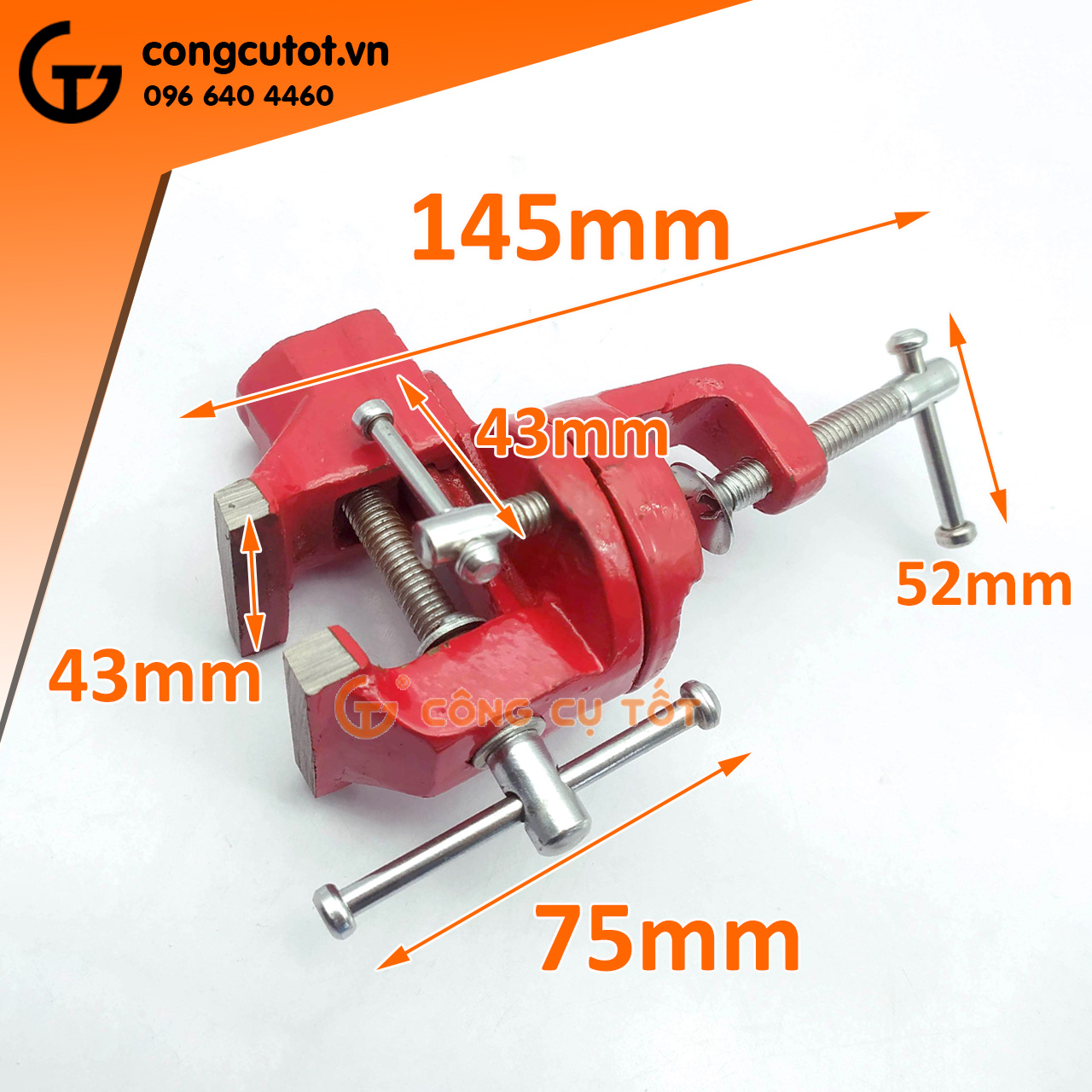 Eto mâm xoay kẹp bàn 40mm, 50mm