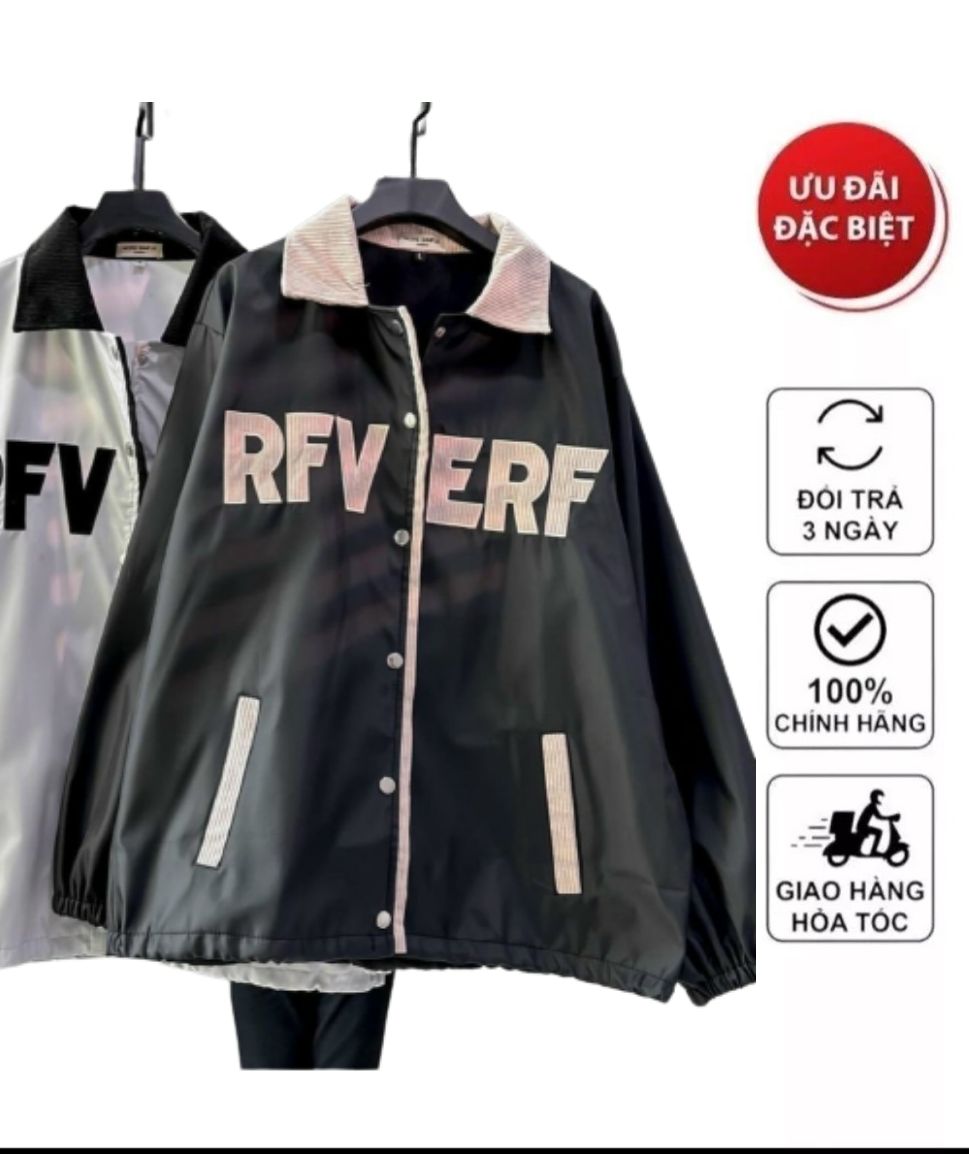 Áo khoác dù bomber 2 lớp nam nữ, in chữ siêu ngầu, kiểu bomber nút bấm cá tính thời trang