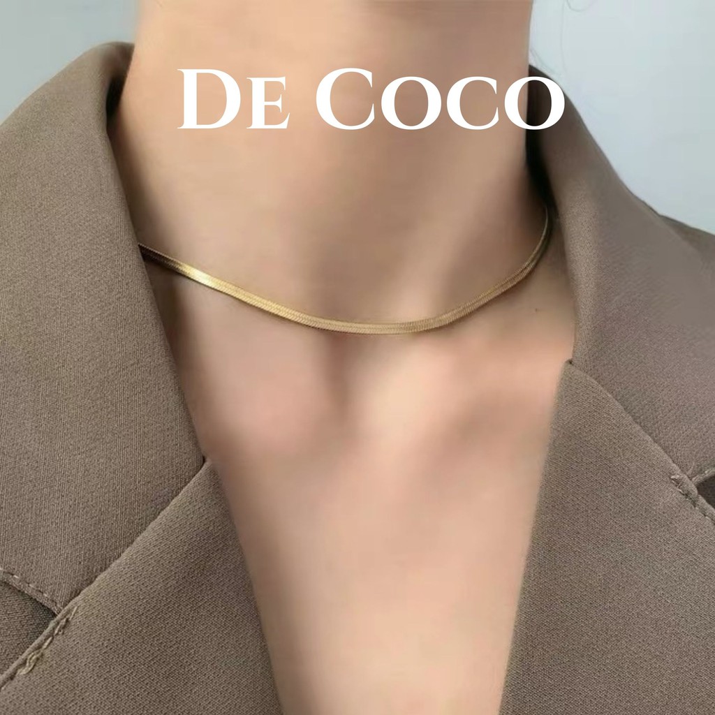 Vòng cổ choker màu vàng gold Decoco decoco.accessories