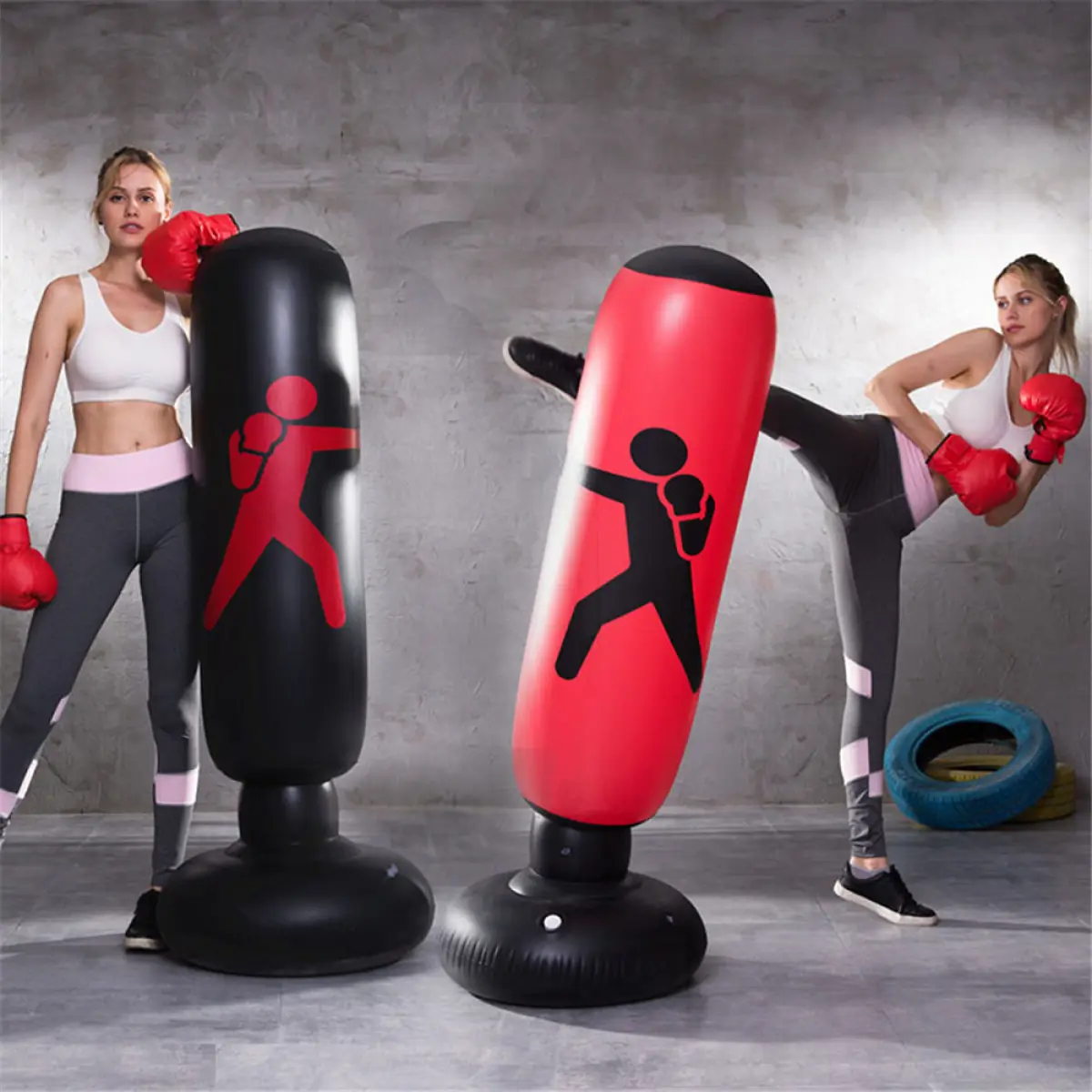 Stand Tower Bag Musculation Sandbag Boxing Punch Bag Heavy Duty Free-Standing