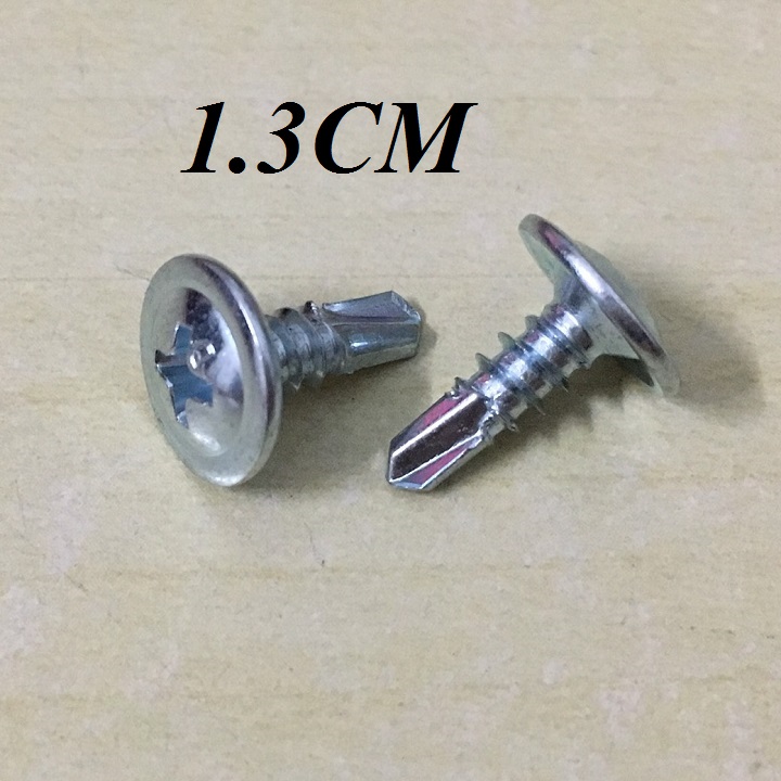 1.3cm - 100 CON VÍT ĐUÔI CÁ ĐẦU DÙ - VÍT SÀN DÙ 1P3