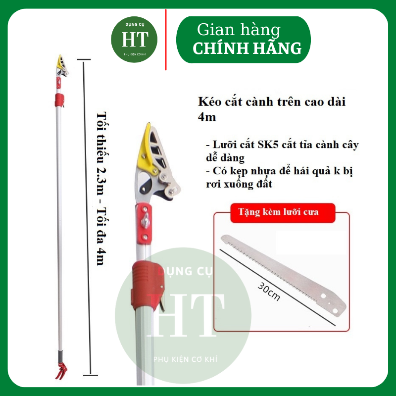 ( Kèm lưỡi cưa ) Kéo cắt cành hái quả