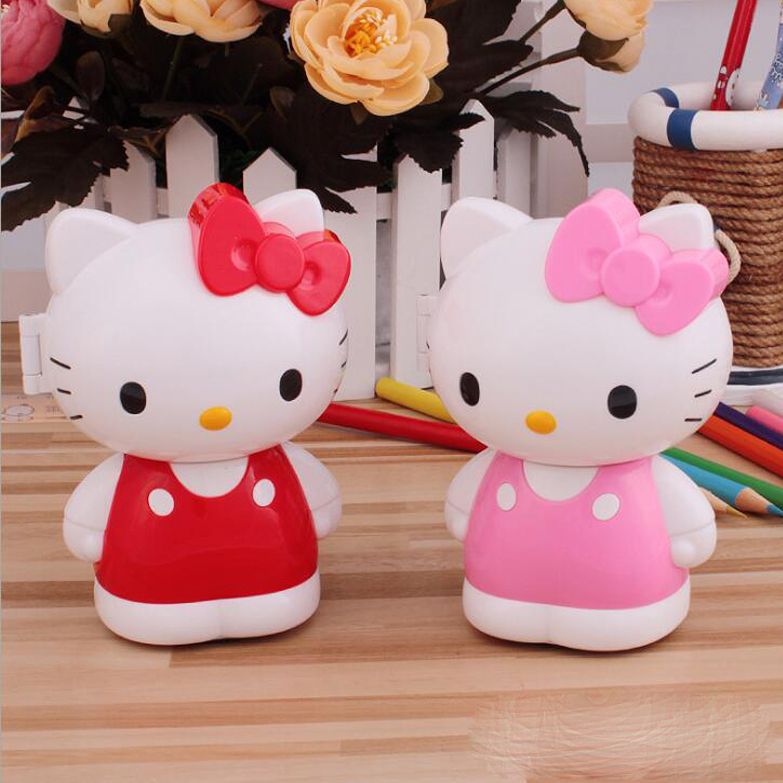 Cute Hello Kitty pencil sharpener set