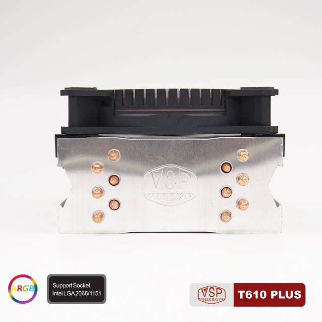 Quạt tản nhiệt CPU VSP Cooler Master T610Plus - LED RGB