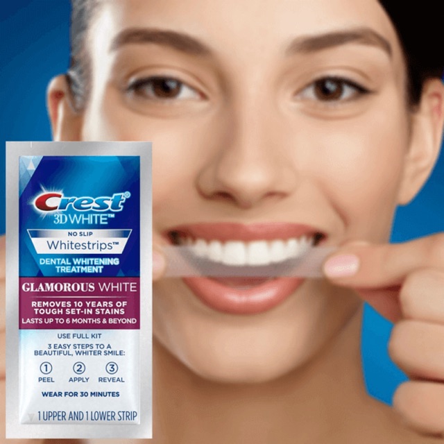 [CHÍNH HÃNG] MIẾNG DÁN TRẮNG RĂNG CREST 3D WHITE (DÒNG SUPREME PROFESSIONALS)