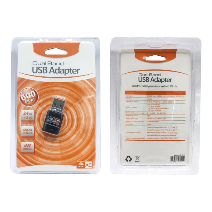 USB wifi mini thu phát 2 băng tần