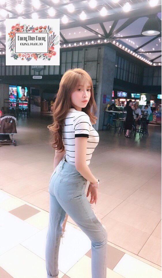 [HCM]Áo thun croptop ôm body viền sọc basic