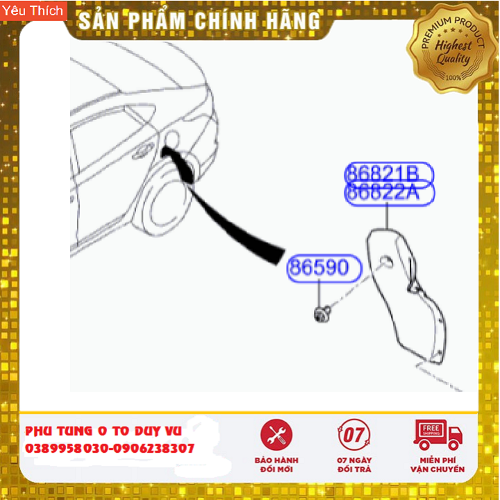 chắn bùn lòng dè sau hyundai accent đời 2018-2020