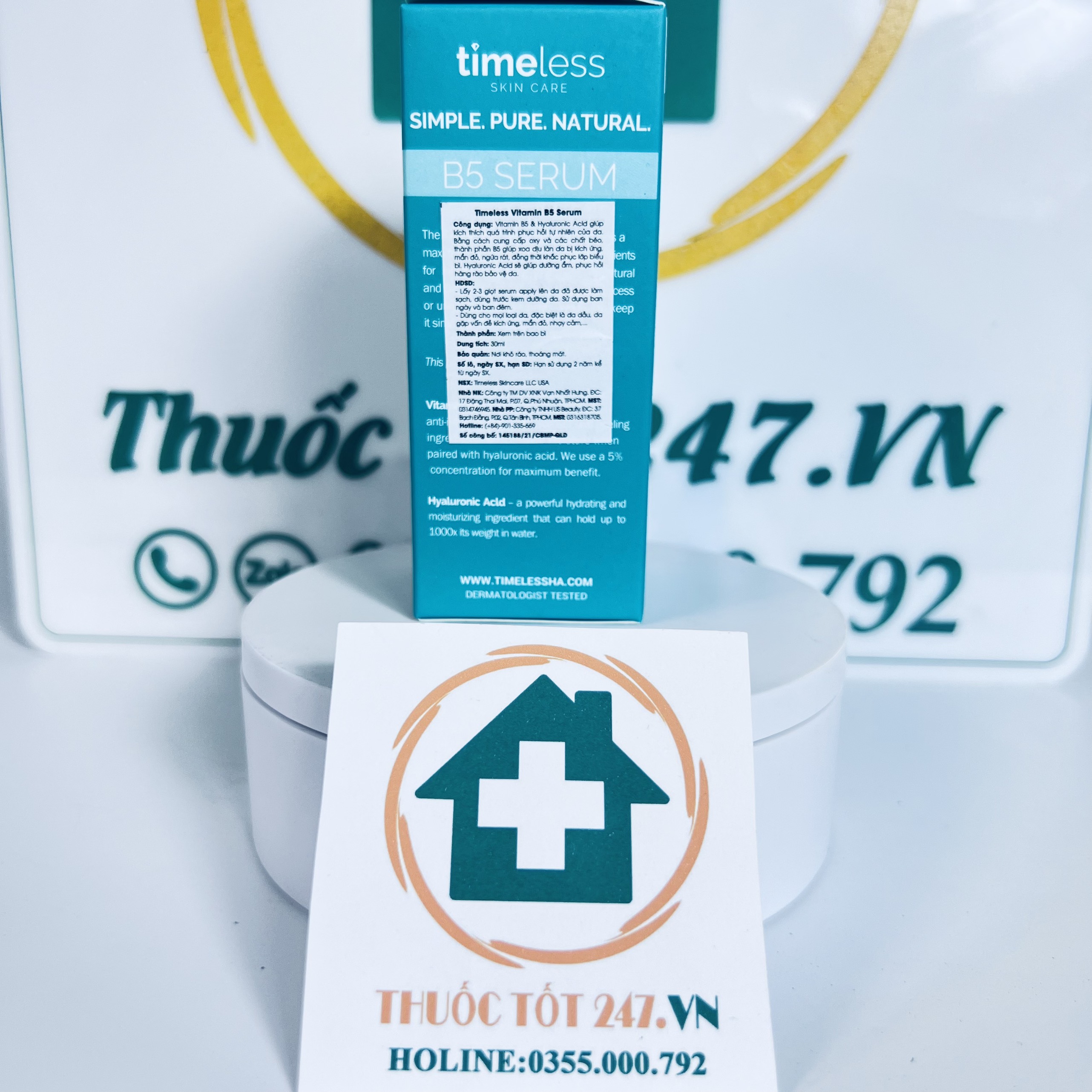 Serum Timeless B5 Vitamin B5 + Hyaluronic Acid ( 30mL )