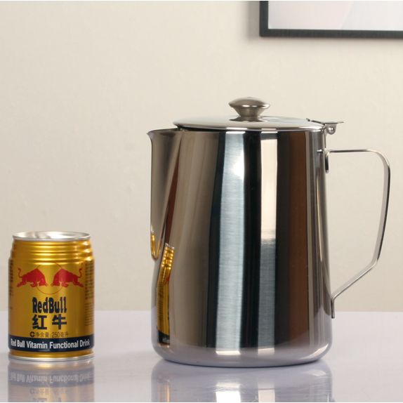 Ca đánh sữa inox có nắp